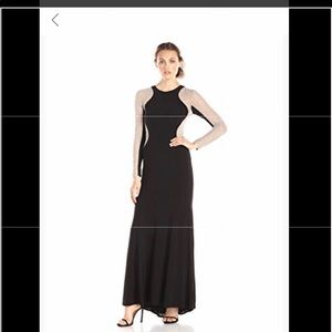 XSCAPE Black Caviar llision Formal Dress, size 8